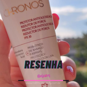 Protetor Solar Antioleosidade FPS 30 Incolor de Natura Chronos