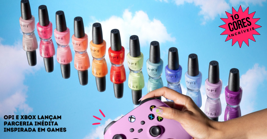 OPI e Xbox lançam parceria inédita de esmaltes inspirada em games