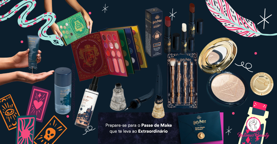 Nova Coleção Harry Potter Maquiagem de Quem Disse, Berenice? Grifinória, Sonserina, Lufa-Lufa ou Corvinal? Para cada casa uma make-up diferente!