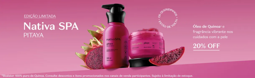 Os produtos Nativa Spa são perfeitos para quem valoriza experiências sensoriais com resultados eficazes. 