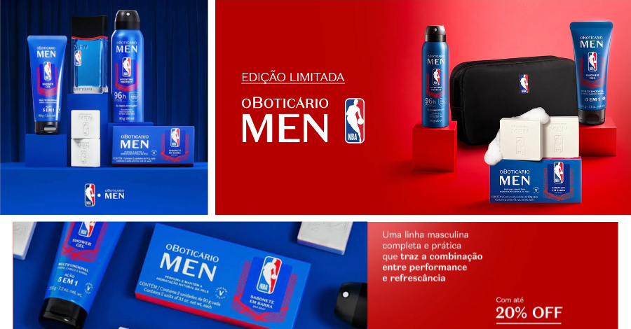 Prepare-se para dominar o jogo! Com O Boticário Men e NBA, seu dia a dia vai ter uma linha de edição limitada inspirada no esporte de alta performance para te lembrar de focar no que importa: ser a sua melhor versão todos os dias!