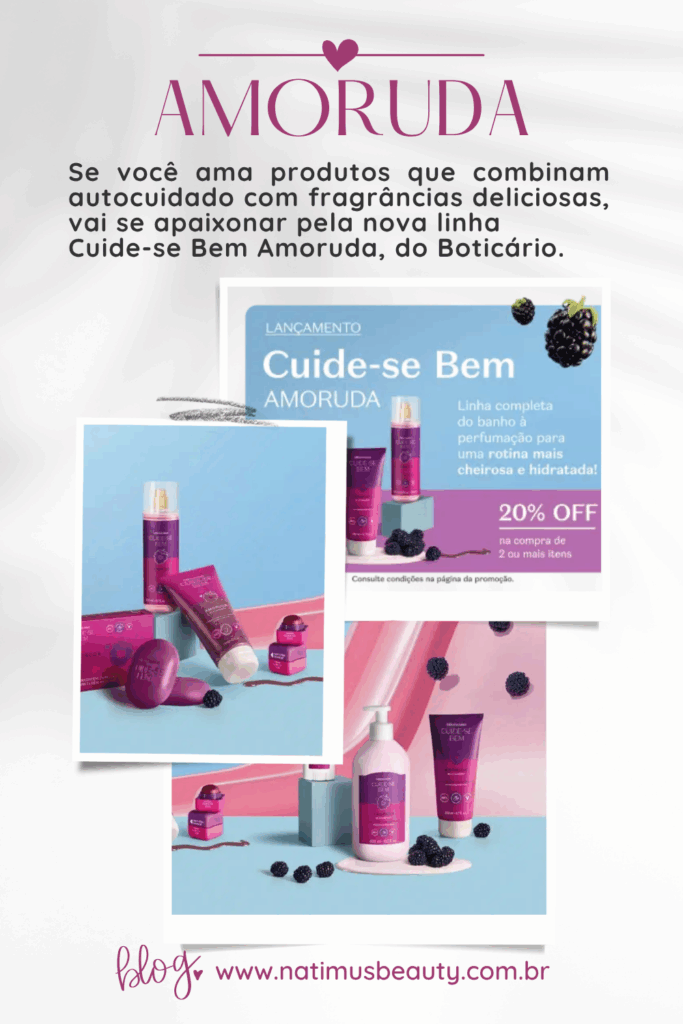 A linha Cuide-se Bem Amoruda chegou pra conquistar quem ama se cuidar com produtos que oferecem sensorial agradável, hidratação potente e um perfume delicioso.