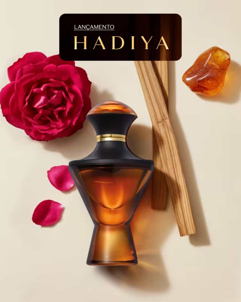 A perfumaria brasileira está vivendo um momento especial — e O Boticário acaba de escrever um novo capítulo com Hadiya, seu Eau de Parfum mais sofisticado dos últimos anos.