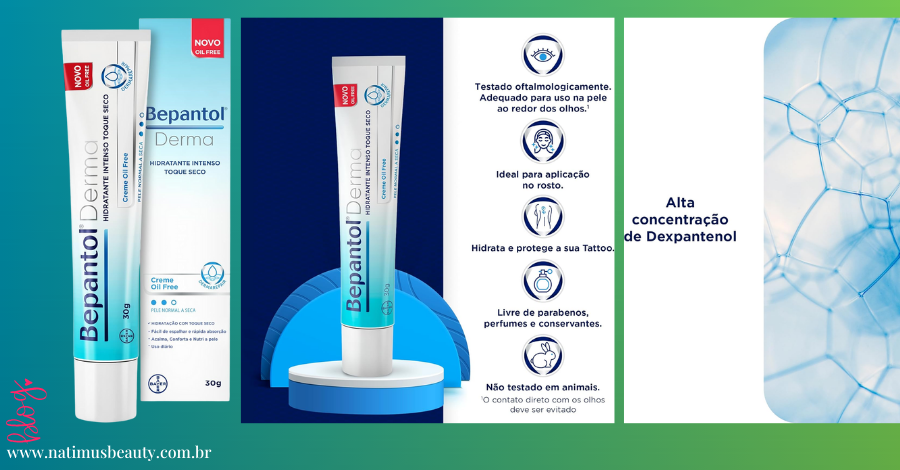 Bepantol Derma Toque Seco Hidrata intensamente sem deixar brilho, sendo ideal para uso diário ou noturno para a Nova Rotina de Autocuidado.
