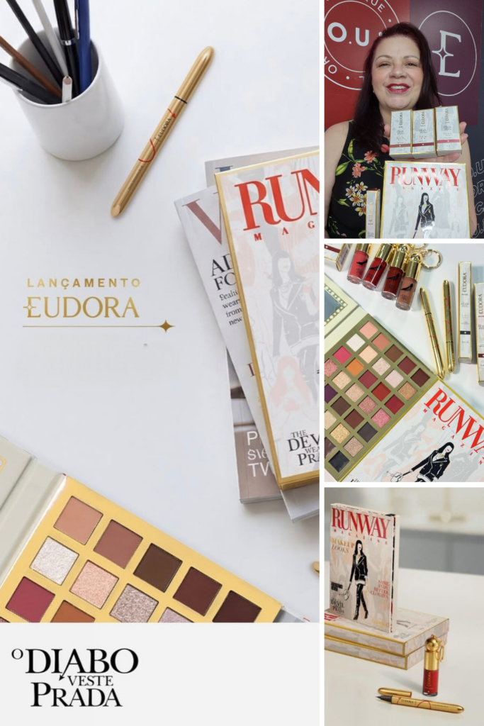 A collab Eudora + O Diabo Veste Prada vai além de uma simples coleção de maquiagem.