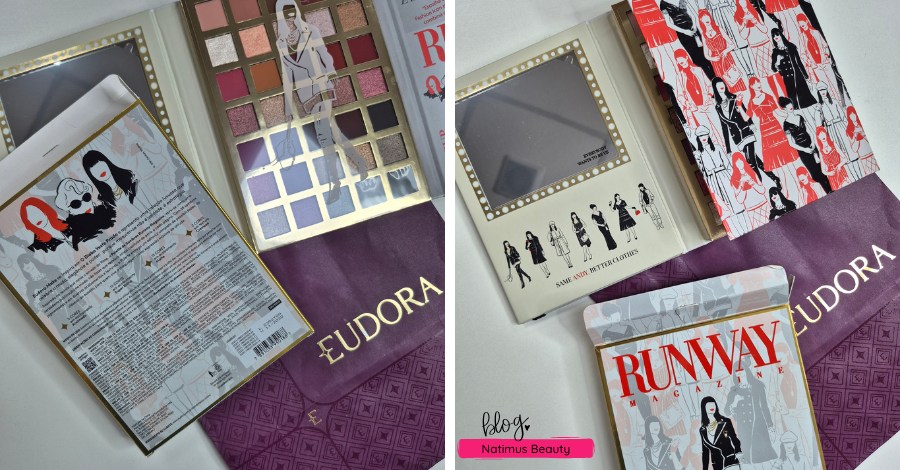 Palette Runway da Collab Eudora Make & O Diabo Veste Prada itens de edição limitada que transformam sua maquiagem em uma declaração de poder.